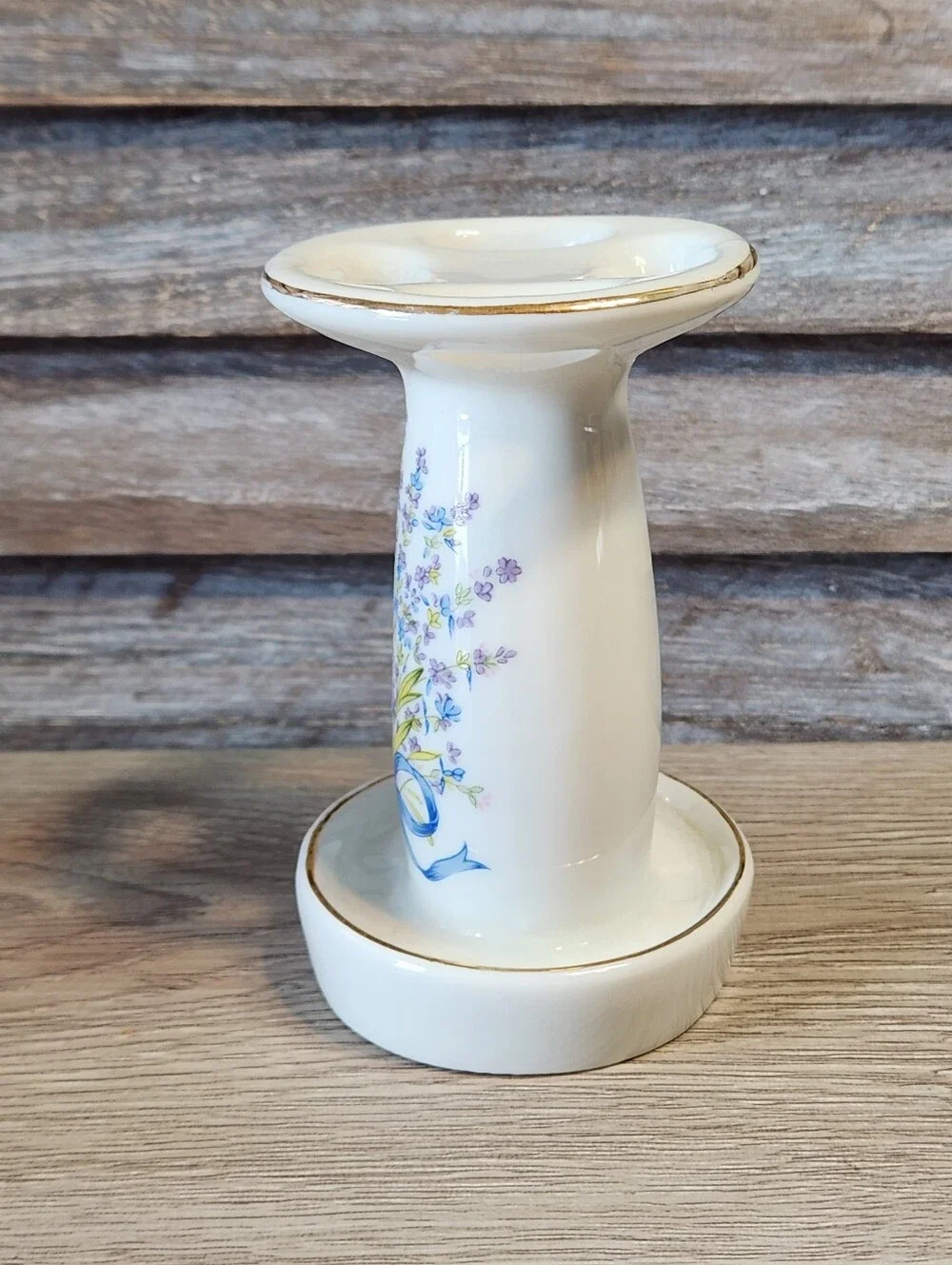 Vintage Ceramic Porcelain Floral Bathroom Toothbrush Holder Decor Cottagecore